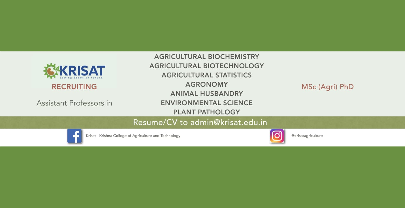 Agriculture College | KRISAT | Tamil Nadu | TNAU Affiliated